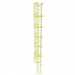 TRI-ARC - Rolling & Wall Mounted Ladders & Platforms Type: Fixed Ladder Style: Safety Cage - Caliber Tooling