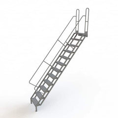 TRI-ARC - Rolling & Wall Mounted Ladders & Platforms Type: Stairway Slope Ladder Style: Stair Unit - Caliber Tooling