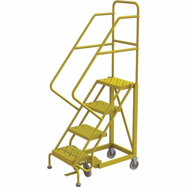 TRI-ARC - Rolling & Wall Mounted Ladders & Platforms Type: Stairway Slope Ladder Style: Forward Descent 50 Degree Incline - Caliber Tooling