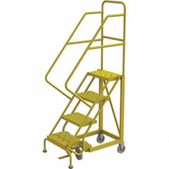 TRI-ARC - Rolling & Wall Mounted Ladders & Platforms Type: Stairway Slope Ladder Style: Forward Descent 50 Degree Incline - Caliber Tooling