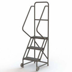 TRI-ARC - Rolling & Wall Mounted Ladders & Platforms Type: TiltNRoll Rolling Ladder Style: Tilt & Roll Safety Ladder - Caliber Tooling