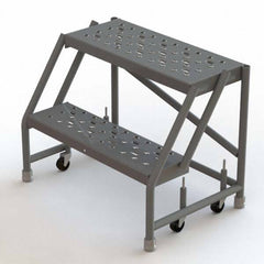 TRI-ARC - Rolling & Wall Mounted Ladders & Platforms Type: Rolling Warehouse Ladder Style: Rolling Platform Ladder - Caliber Tooling