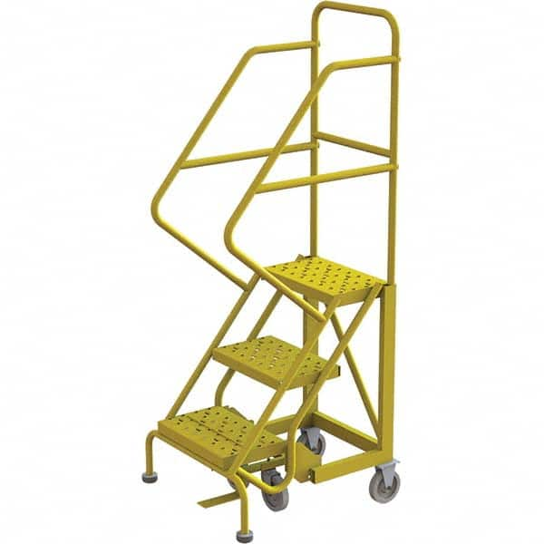 TRI-ARC - Rolling & Wall Mounted Ladders & Platforms Type: Stairway Slope Ladder Style: Forward Descent 50 Degree Incline - Caliber Tooling