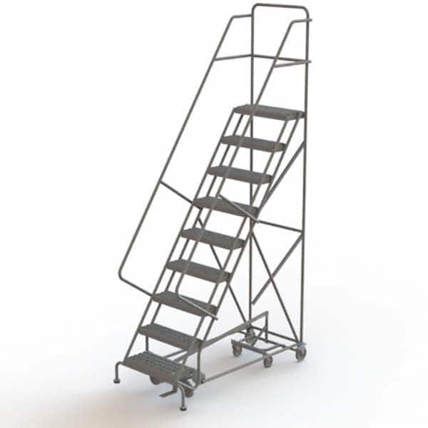 TRI-ARC - Rolling & Wall Mounted Ladders & Platforms Type: All-Directional Ladder Style: Forward Descent 50 Degree Incline - Caliber Tooling