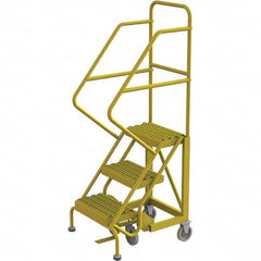 TRI-ARC - Rolling & Wall Mounted Ladders & Platforms Type: Stairway Slope Ladder Style: Forward Descent 50 Degree Incline - Caliber Tooling