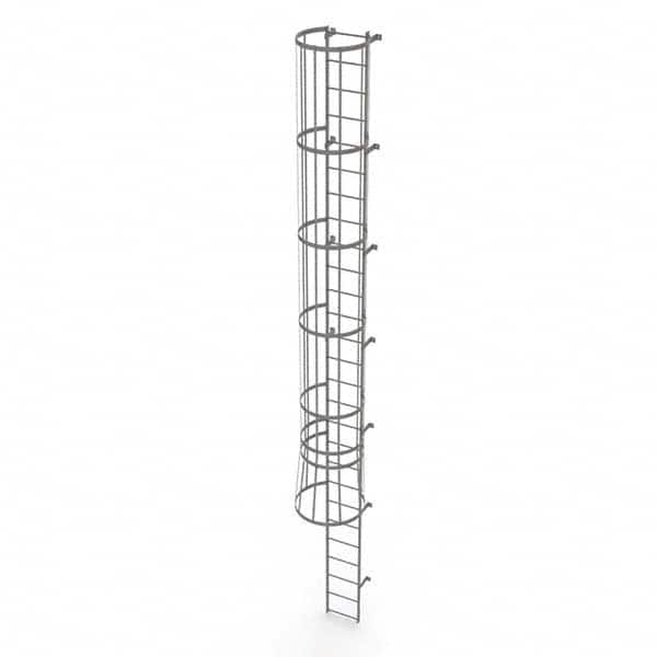 TRI-ARC - Rolling & Wall Mounted Ladders & Platforms Type: Fixed Ladder Style: Safety Cage - Caliber Tooling