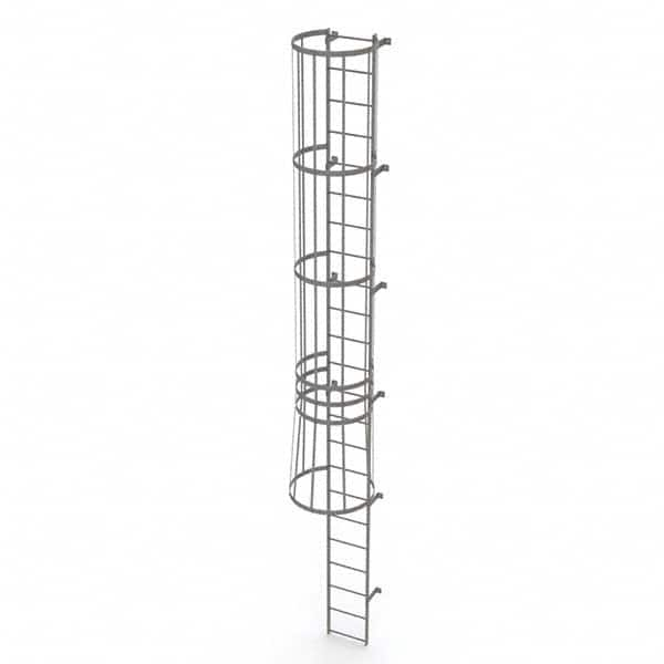 TRI-ARC - Rolling & Wall Mounted Ladders & Platforms Type: Fixed Ladder Style: Safety Cage - Caliber Tooling