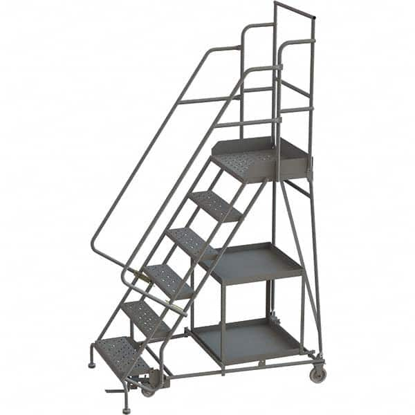 TRI-ARC - Rolling & Wall Mounted Ladders & Platforms Type: Stock-Picking Ladder Style: Rolling Safety Stock Picking Ladder - Caliber Tooling