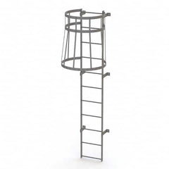 TRI-ARC - Rolling & Wall Mounted Ladders & Platforms Type: Fixed Ladder Style: Safety Cage - Caliber Tooling