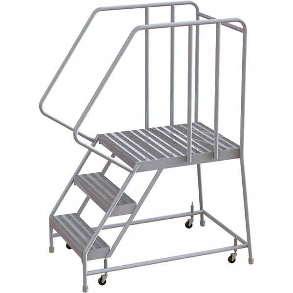 TRI-ARC - Rolling & Wall Mounted Ladders & Platforms Type: Rolling Warehouse Ladder Style: Rolling Safety Ladder - Caliber Tooling