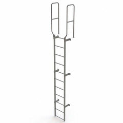 TRI-ARC - Rolling & Wall Mounted Ladders & Platforms Type: Fixed Ladder Style: Safety Cage - Caliber Tooling