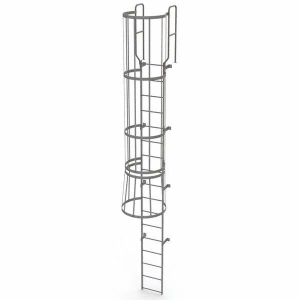 TRI-ARC - Rolling & Wall Mounted Ladders & Platforms Type: Fixed Ladder Style: Safety Cage - Caliber Tooling