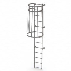 TRI-ARC - Rolling & Wall Mounted Ladders & Platforms Type: Fixed Ladder Style: Safety Cage - Caliber Tooling