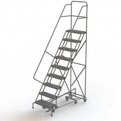 TRI-ARC - Rolling & Wall Mounted Ladders & Platforms Type: All-Directional Ladder Style: Forward Descent 50 Degree Incline - Caliber Tooling