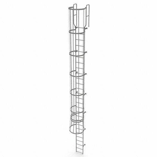 TRI-ARC - Rolling & Wall Mounted Ladders & Platforms Type: Fixed Ladder Style: Safety Cage - Caliber Tooling