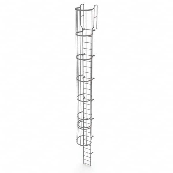 TRI-ARC - Rolling & Wall Mounted Ladders & Platforms Type: Fixed Ladder Style: Safety Cage - Caliber Tooling