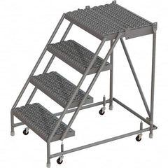 TRI-ARC - Rolling & Wall Mounted Ladders & Platforms Type: Rolling Warehouse Ladder Style: Rolling Platform Ladder - Caliber Tooling