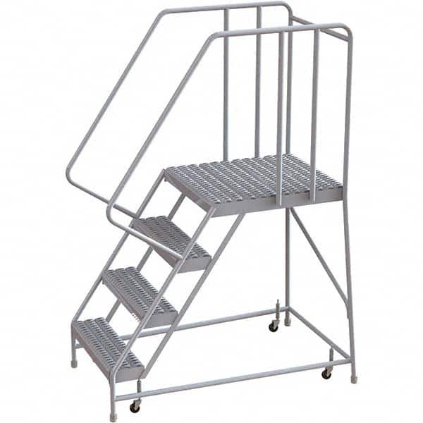 TRI-ARC - Rolling & Wall Mounted Ladders & Platforms Type: Rolling Warehouse Ladder Style: Rolling Safety Ladder - Caliber Tooling