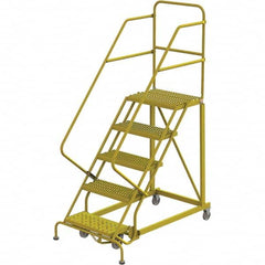 TRI-ARC - Rolling & Wall Mounted Ladders & Platforms Type: Stairway Slope Ladder Style: Forward Descent 50 Degree Incline - Caliber Tooling