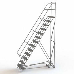 TRI-ARC - Rolling & Wall Mounted Ladders & Platforms Type: All-Directional Ladder Style: Forward Descent 50 Degree Incline - Caliber Tooling