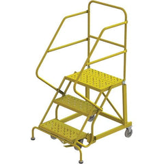 TRI-ARC - Rolling & Wall Mounted Ladders & Platforms Type: Stairway Slope Ladder Style: Forward Descent 50 Degree Incline - Caliber Tooling