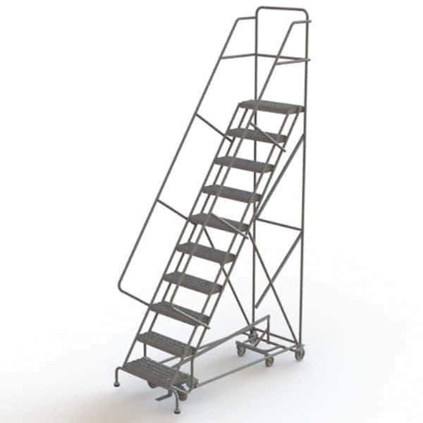 TRI-ARC - Rolling & Wall Mounted Ladders & Platforms Type: All-Directional Ladder Style: Forward Descent 50 Degree Incline - Caliber Tooling