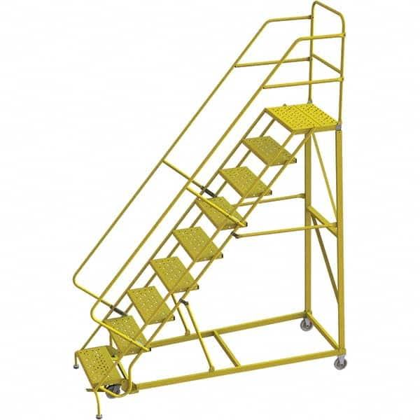 TRI-ARC - Rolling & Wall Mounted Ladders & Platforms Type: Stairway Slope Ladder Style: Forward Descent 50 Degree Incline - Caliber Tooling