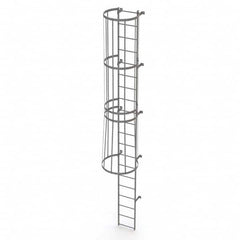 TRI-ARC - Rolling & Wall Mounted Ladders & Platforms Type: Fixed Ladder Style: Safety Cage - Caliber Tooling