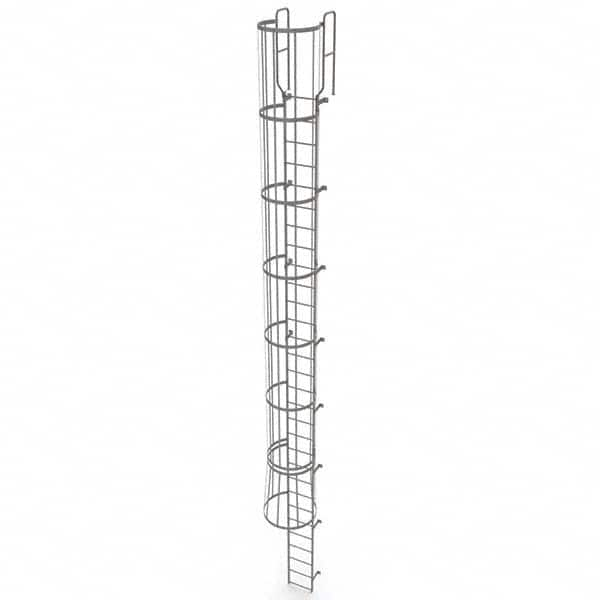 TRI-ARC - Rolling & Wall Mounted Ladders & Platforms Type: Fixed Ladder Style: Safety Cage - Caliber Tooling