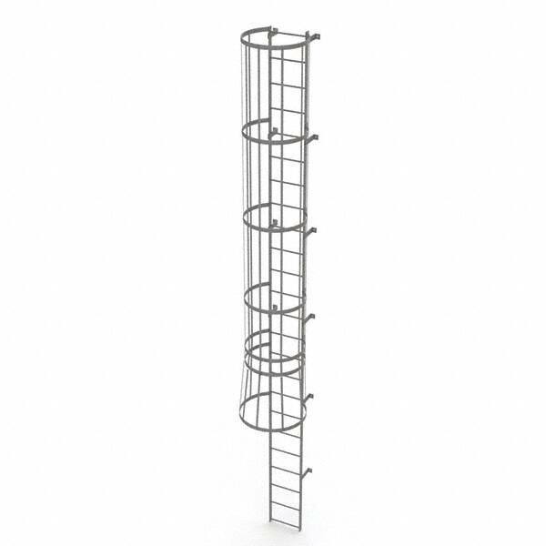 TRI-ARC - Rolling & Wall Mounted Ladders & Platforms Type: Fixed Ladder Style: Safety Cage - Caliber Tooling