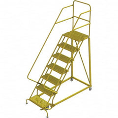 TRI-ARC - Rolling & Wall Mounted Ladders & Platforms Type: Stairway Slope Ladder Style: Forward Descent 50 Degree Incline - Caliber Tooling