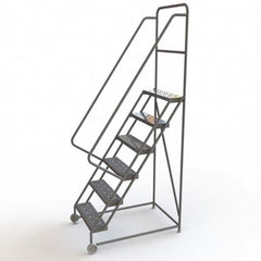 TRI-ARC - Rolling & Wall Mounted Ladders & Platforms Type: TiltNRoll Rolling Ladder Style: Tilt & Roll Safety Ladder - Caliber Tooling