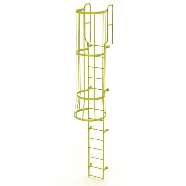 TRI-ARC - Rolling & Wall Mounted Ladders & Platforms Type: Fixed Ladder Style: Safety Cage - Caliber Tooling