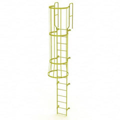 TRI-ARC - Rolling & Wall Mounted Ladders & Platforms Type: Fixed Ladder Style: Safety Cage - Caliber Tooling