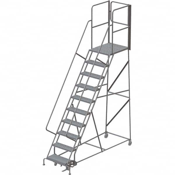 TRI-ARC - Rolling & Wall Mounted Ladders & Platforms Type: Rolling Warehouse Ladder Style: Rolling Platform Ladder - Caliber Tooling