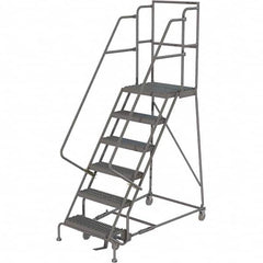 TRI-ARC - Rolling & Wall Mounted Ladders & Platforms Type: Rolling Warehouse Ladder Style: Rolling Platform Ladder - Caliber Tooling