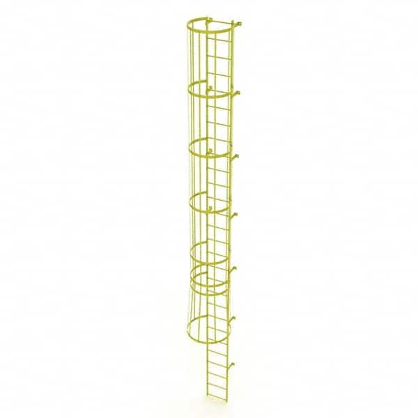 TRI-ARC - Rolling & Wall Mounted Ladders & Platforms Type: Fixed Ladder Style: Safety Cage - Caliber Tooling