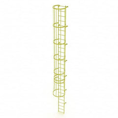 TRI-ARC - Rolling & Wall Mounted Ladders & Platforms Type: Fixed Ladder Style: Safety Cage - Caliber Tooling