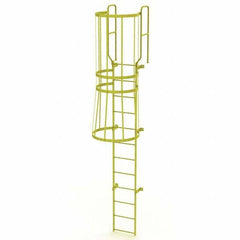 TRI-ARC - Rolling & Wall Mounted Ladders & Platforms Type: Fixed Ladder Style: Safety Cage - Caliber Tooling