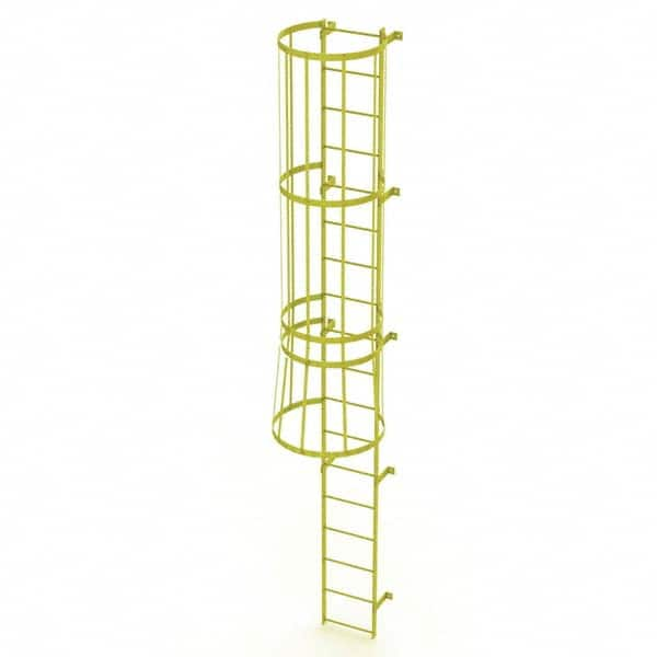 TRI-ARC - Rolling & Wall Mounted Ladders & Platforms Type: Fixed Ladder Style: Safety Cage - Caliber Tooling