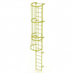 TRI-ARC - Rolling & Wall Mounted Ladders & Platforms Type: Fixed Ladder Style: Safety Cage - Caliber Tooling