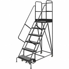 TRI-ARC - Rolling & Wall Mounted Ladders & Platforms Type: Rolling Warehouse Ladder Style: Rolling Platform Ladder - Caliber Tooling