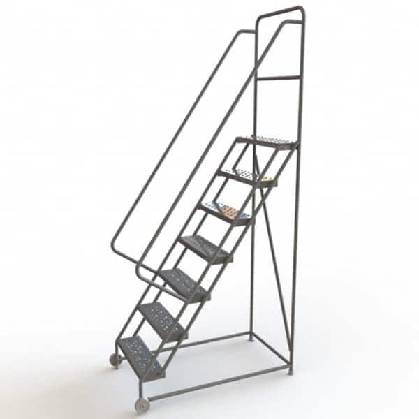 TRI-ARC - Rolling & Wall Mounted Ladders & Platforms Type: TiltNRoll Rolling Ladder Style: Tilt & Roll Safety Ladder - Caliber Tooling