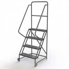 TRI-ARC - Rolling & Wall Mounted Ladders & Platforms Type: TiltNRoll Rolling Ladder Style: Tilt & Roll Safety Ladder - Caliber Tooling