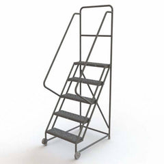 TRI-ARC - Rolling & Wall Mounted Ladders & Platforms Type: TiltNRoll Rolling Ladder Style: Tilt & Roll Safety Ladder - Caliber Tooling