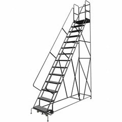 TRI-ARC - Rolling & Wall Mounted Ladders & Platforms Type: Rolling Warehouse Ladder Style: Rolling Platform Ladder - Caliber Tooling