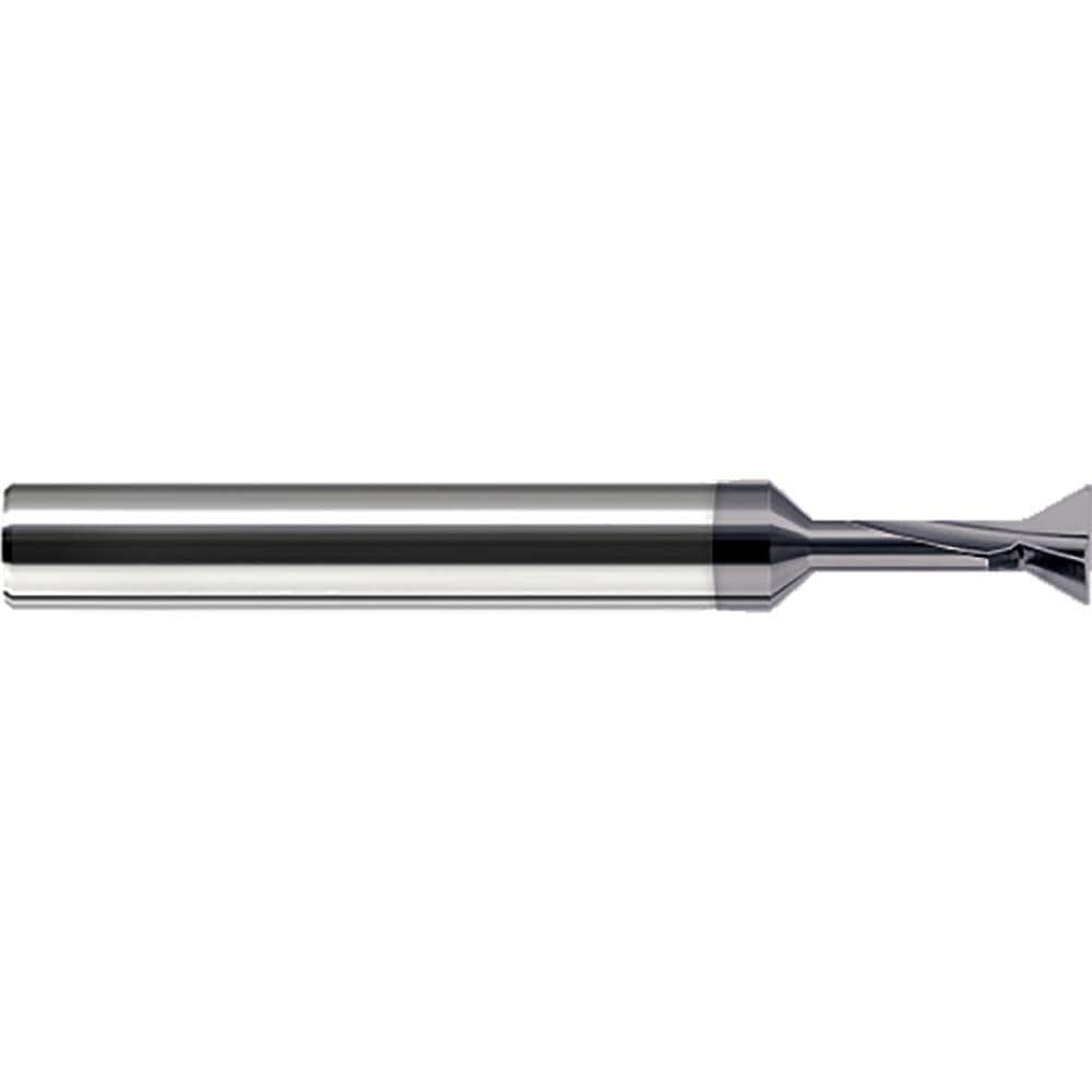 Harvey Tool - 60° 1/4" Cut Diam, 3mm Cut Width, Solid Carbide Dovetail Cutter - Exact Industrial Supply