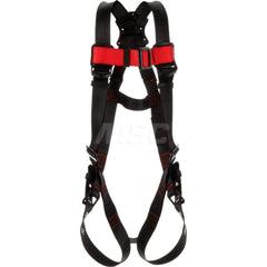 Fall Protection Harnesses: 420 Lb, Vest Style, Size X-Large, Polyester Pass-through Chest Strap