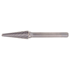 SL-1 Double Cut Solid Carbide Bur-Included Angle Shape - Exact Industrial Supply