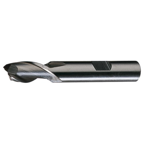 ‎1-1/4″ × 1-1/4″ × 3″ × 5-1/2″ RHS / RHC HSS HSS Single End 2-Flute Center Cutting End Mill - Bright - Exact Industrial Supply